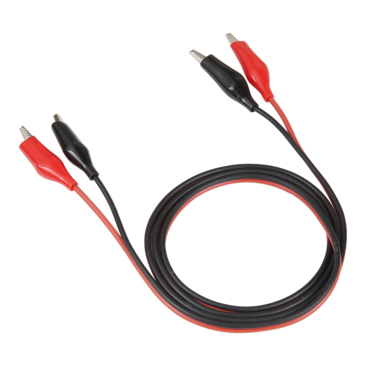 Dual Alligator Clip Test Lead Probe Cable, Length: 1m - HoMEdemic™ 