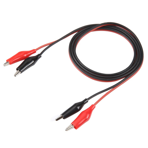 Dual Alligator Clip Test Lead Probe Cable, Length: 1m - HoMEdemic™ 