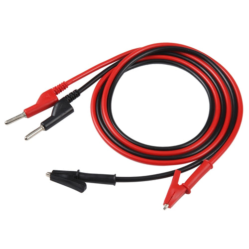 Thick Probe to Alligator Clip Test Lead Cable, Length: 1m - HoMEdemic™ 