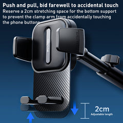 Yesido C174 Suction Cup Type Telescopic Car Phone Holder (Black) - HoMEdemic™ 