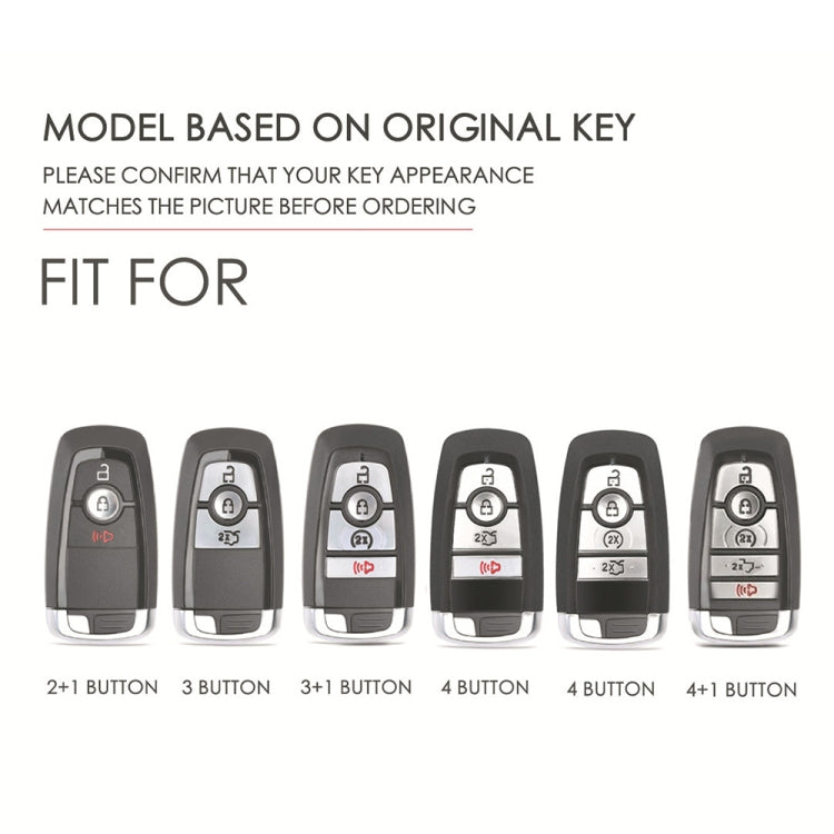 For Ford F-150 4-button C072 Car Key Leather Protective Case, C072
