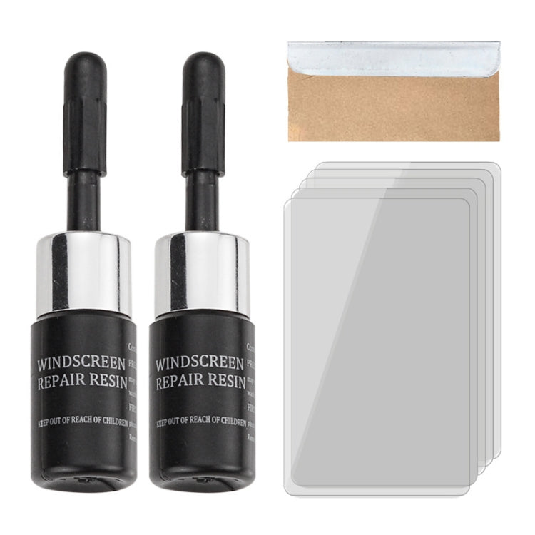 2 in 1 3ml Paintless Dent Removal Car Window Windshield Repair Fluid with Tool, 2 in 1 Repair Fluid (Black), 2 in 1 Repair Fluid (White) - HoMEdemic™ 