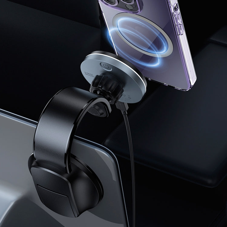 MOMAX CM25B Magnetic Wireless Charger Car Suction Cup Phone Holder - HoMEdemic™ 
