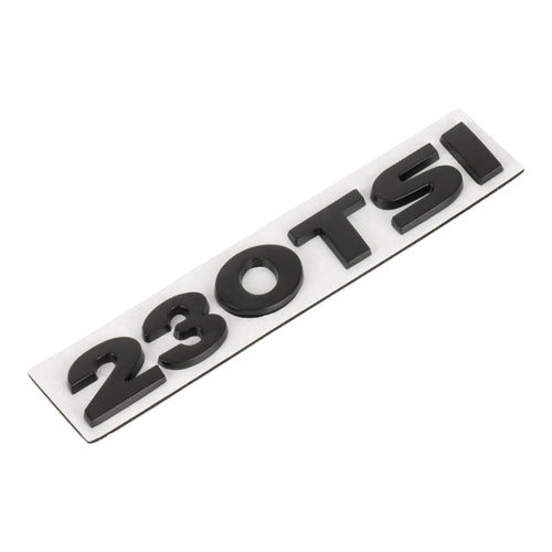 Car 230TSI Pattern 3D Metal Personalized Decorative Stickers, Size: 11.5x2.5x0.5cm (Black) - HoMEdemic™ 