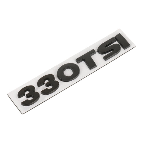 Car 330TSI Pattern 3D Metal Personalized Decorative Stickers, Size: 11.5x2.5x0.5cm (Black) - HoMEdemic™ 