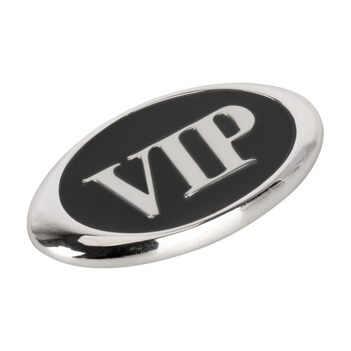 Car Oval Style VIP Metal Personalized Decorative Stickers, Size: 6.5 x 3.5 x 0.5cm - HoMEdemic™ 