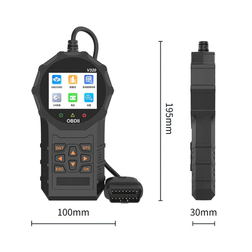 V320 Car OBD2 Diagnostic Instrument Fault Clear Code Reader - HoMEdemic™ 