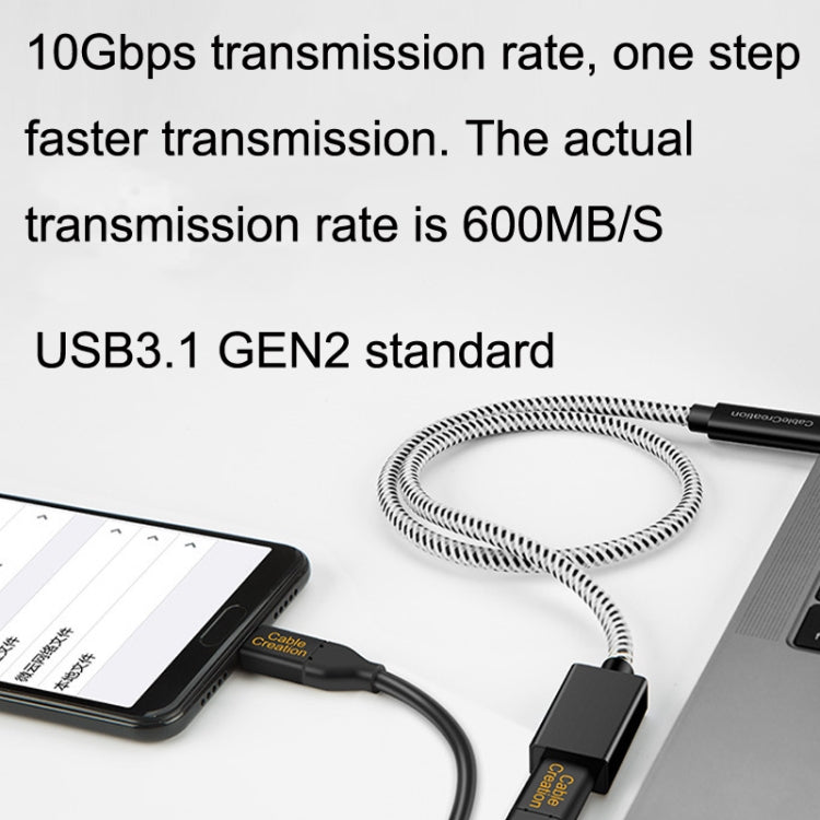 CC0316 0.3m Type-C / USB-C Male to Female Extension Cable Computer Phone Charging Cable(Black) - HoMEdemic™ 
