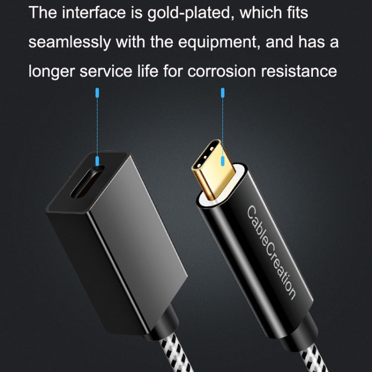 CC0316 1m Type-C / USB-C Male to Female Extension Cable Computer Phone Charging Cable(Black) - HoMEdemic™ 