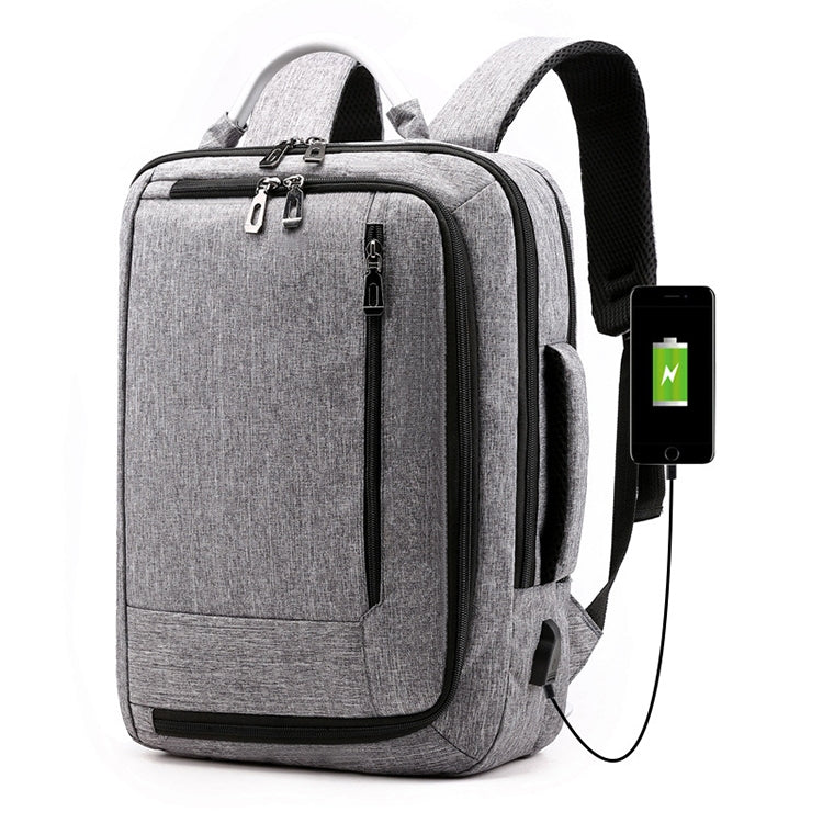 cxs-620 Multifunctional Oxford Laptop Bag Backpack (Light Grey) - HoMEdemic™ 
