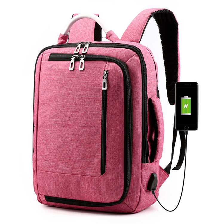 cxs-620 Multifunctional Oxford Laptop Bag Backpack (Wine Red) - HoMEdemic™ 