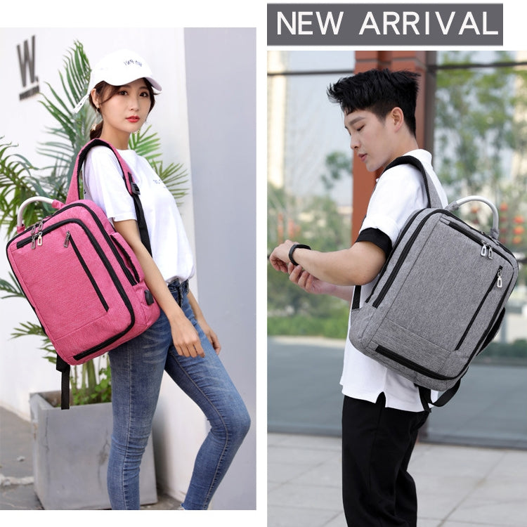 cxs-620 Multifunctional Oxford Laptop Bag Backpack (Light Grey) - HoMEdemic™ 