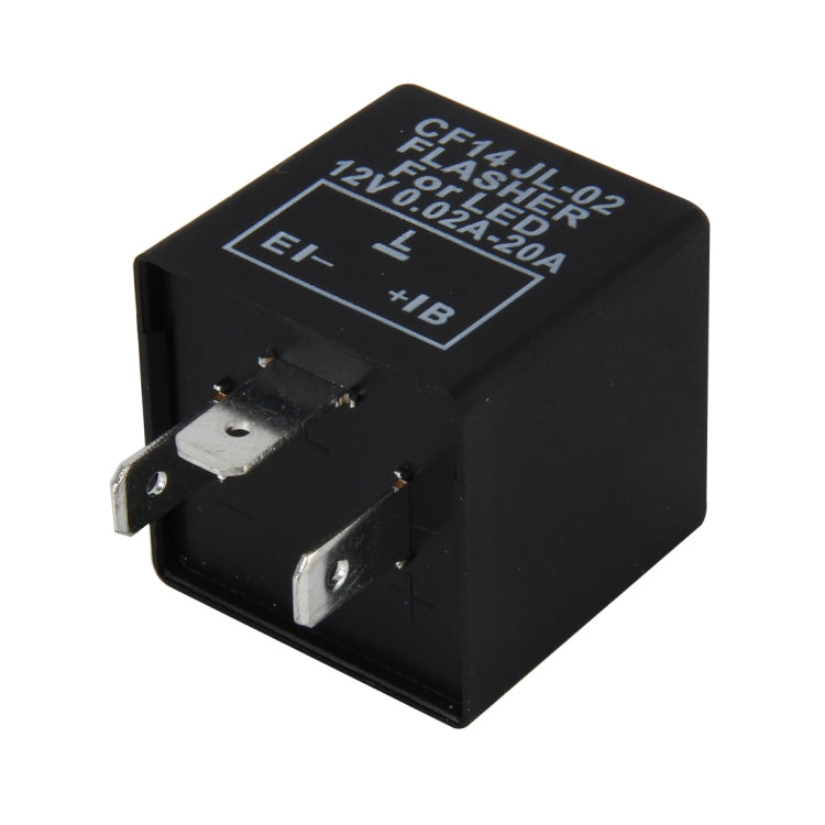 CF14 JL-02 Flasher for LED Auto Car-styling LED Turn Signal 3-Pin Car Flasher Relay Fix Hyper Flash General Lamp-LED Light Relay for European Cars, CF14  Not Adjustable Frequency - HoMEdemic™ 