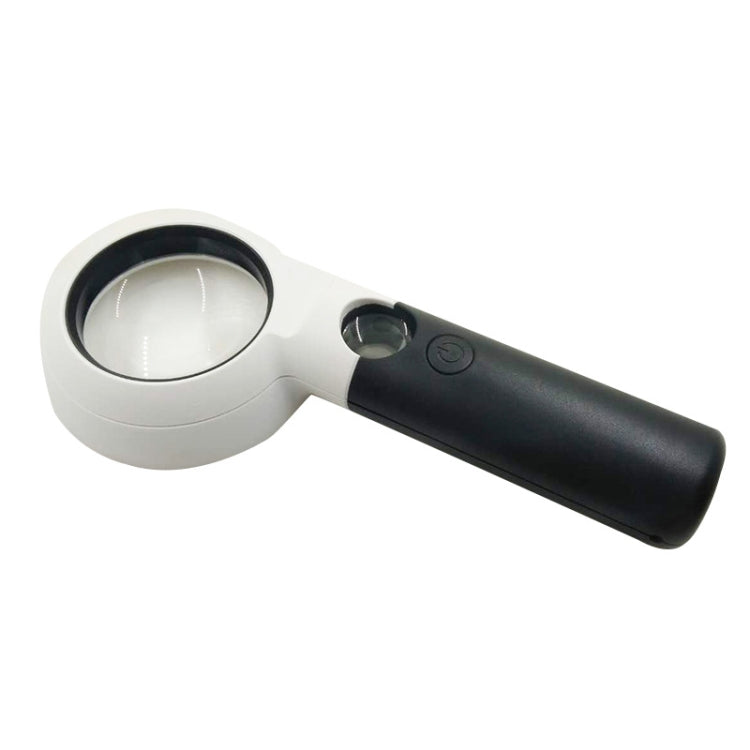 CH55-8L Hand-Held With LED Lamp Magnifier Double Lens 7 Times / 20 Times Portable Magnifying Glass, CH55-8L - HoMEdemic™ 