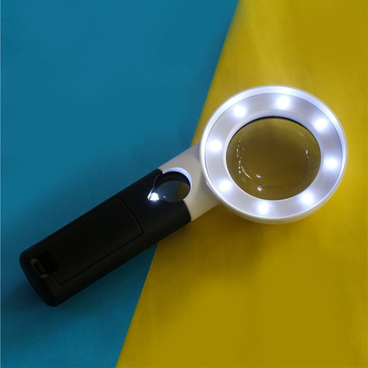 CH55-8L Hand-Held With LED Lamp Magnifier Double Lens 7 Times / 20 Times Portable Magnifying Glass, CH55-8L - HoMEdemic™ 