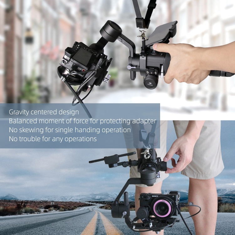 Sunnylife RO-Q9228 Handheld Gimbal Special Lanyard Shoulder Strap + Fixed Ring Hang Buckle for DJI RONIN-SC - HoMEdemic™ 