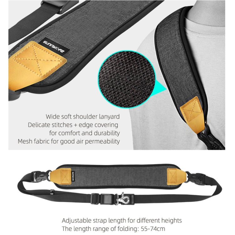 Sunnylife RO-Q9228 Handheld Gimbal Special Lanyard Shoulder Strap + Fixed Ring Hang Buckle for DJI RONIN-SC - HoMEdemic™ 