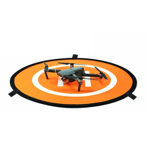 Portable Parking Apron RC Drone Quadcopter Fast-fold Landing Pad Tarmac Parking for DJI Mavic Pro / Phantom 3 / 4, Diameter 75cm (Orange + Blue) - HoMEdemic™ 