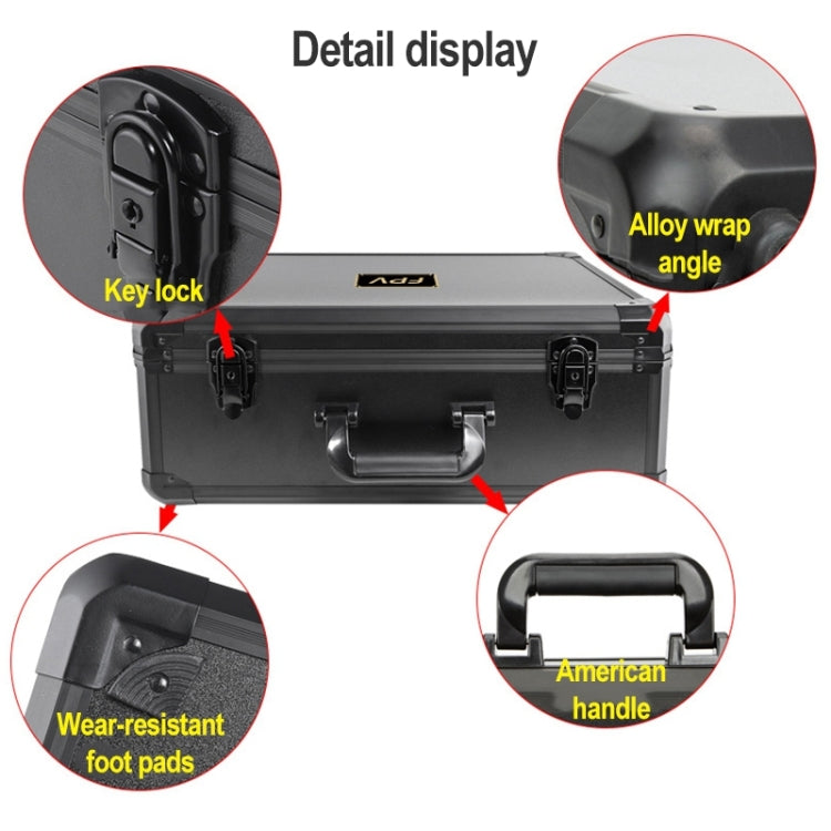 For DJI FPV Waterproof Explosion-proof Suitcase Portable Storage Box Case Travel Carrying Bag, No Disassembly Propeller - HoMEdemic™ 