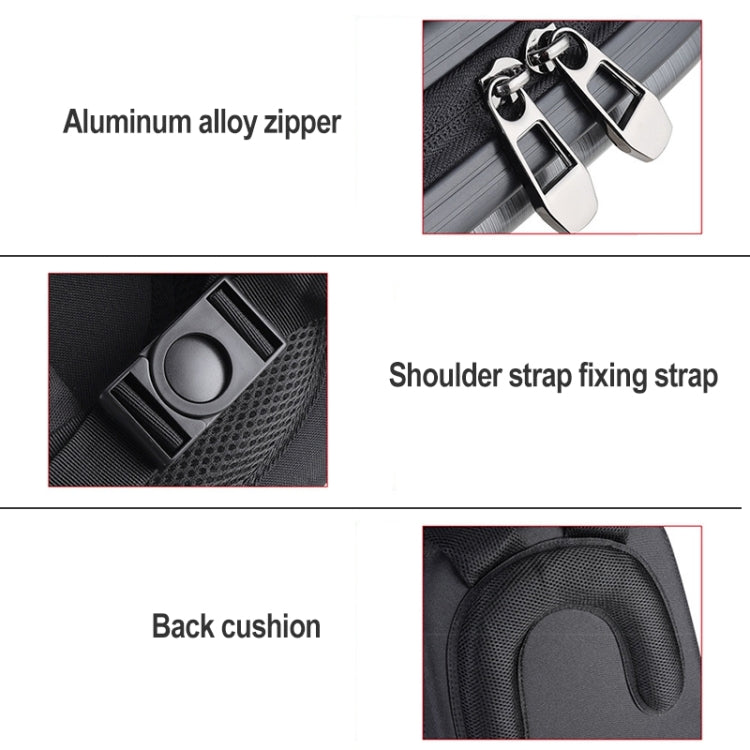 Waterproof Backpack Shoulders Turtle Hard Case Storage Box Outdoor Travel Bag for DJI FPV(Metallic Grey) - HoMEdemic™ 