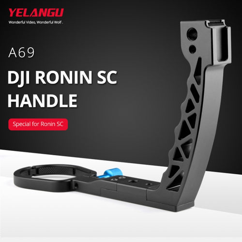 YELANGU A69 Lifting Handle Pot Handheld Stabilizer Extension Mount for DJI Ronin SC (Black) - HoMEdemic™ 