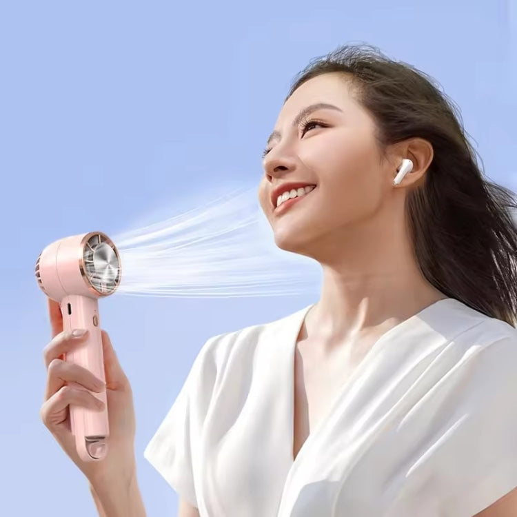 CL02 Outdoor Summer Cooler Cooling Effect Handheld Fan USB Semiconductor Fan(Pink) - HoMEdemic™ 