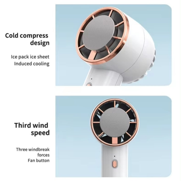 CL02 Outdoor Summer Cooler Cooling Effect Handheld Fan USB Semiconductor Fan(Pink) - HoMEdemic™ 