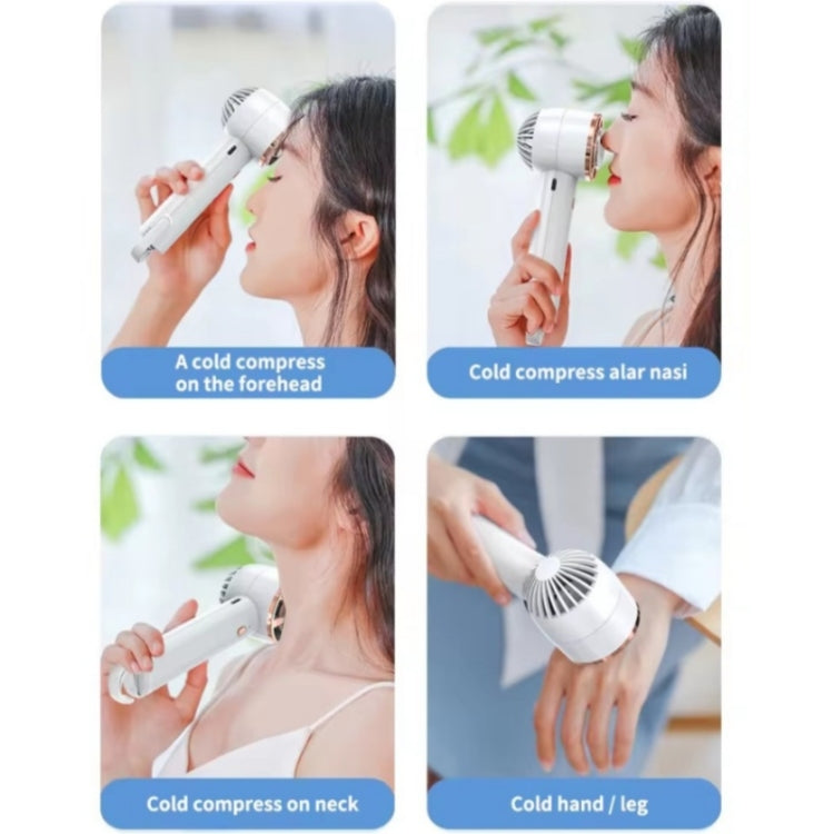 CL02 Outdoor Summer Cooler Cooling Effect Handheld Fan USB Semiconductor Fan(White) - HoMEdemic™ 