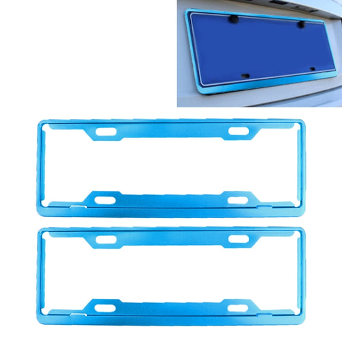 2 PCS Car License Plate Frames Car Styling License Plate Frame Aluminum Alloy Universal License Plate Holder Car Accessories - HoMEdemic™ 