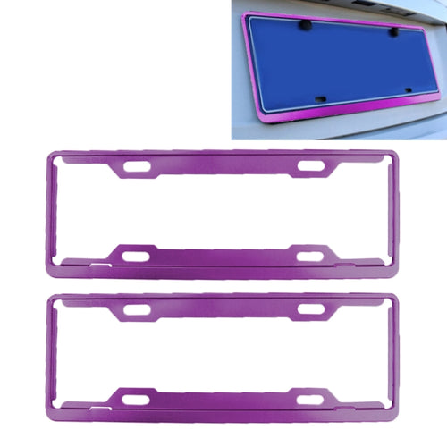 2 PCS Car License Plate Frames Car Styling License Plate Frame Aluminum Alloy Universal License Plate Holder Car Accessories - HoMEdemic™ 