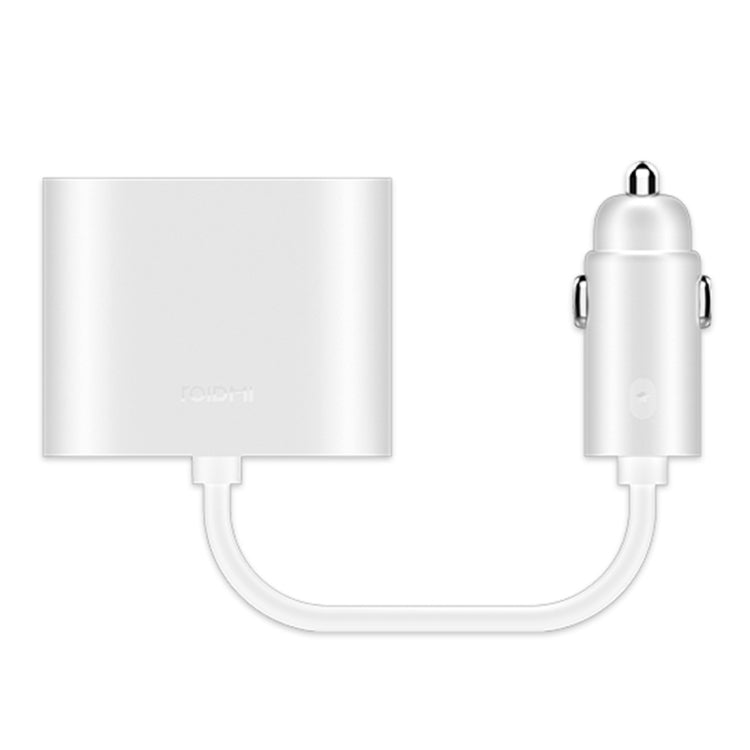Original Xiaomi Youpin ROIDMI 2 in 1 120W 10A Car Cigarette Lighter + Dual USB Port Quick Charge Car Charger(White) - HoMEdemic™ 