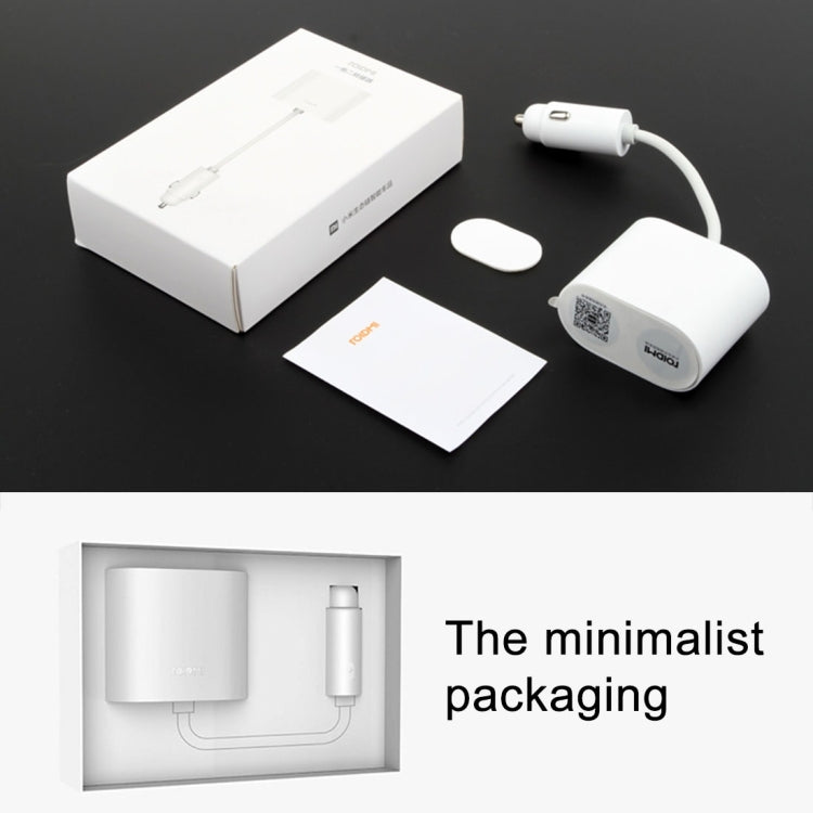 Original Xiaomi Youpin ROIDMI 2 in 1 120W 10A Car Cigarette Lighter + Dual USB Port Quick Charge Car Charger(White) - HoMEdemic™ 