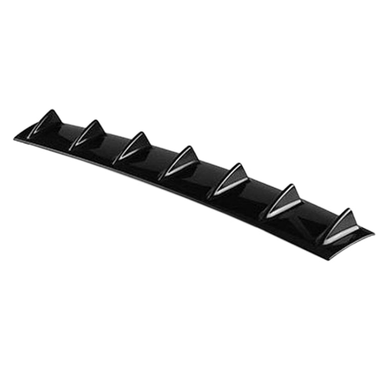 Universal Car Rear Bumper Lip Diffuser 7 Shark Fin Style Black ABS, Size: 85.3 x 79.8 x 13.4cm, 85.0x18.0x5.0cm Black - HoMEdemic™ 