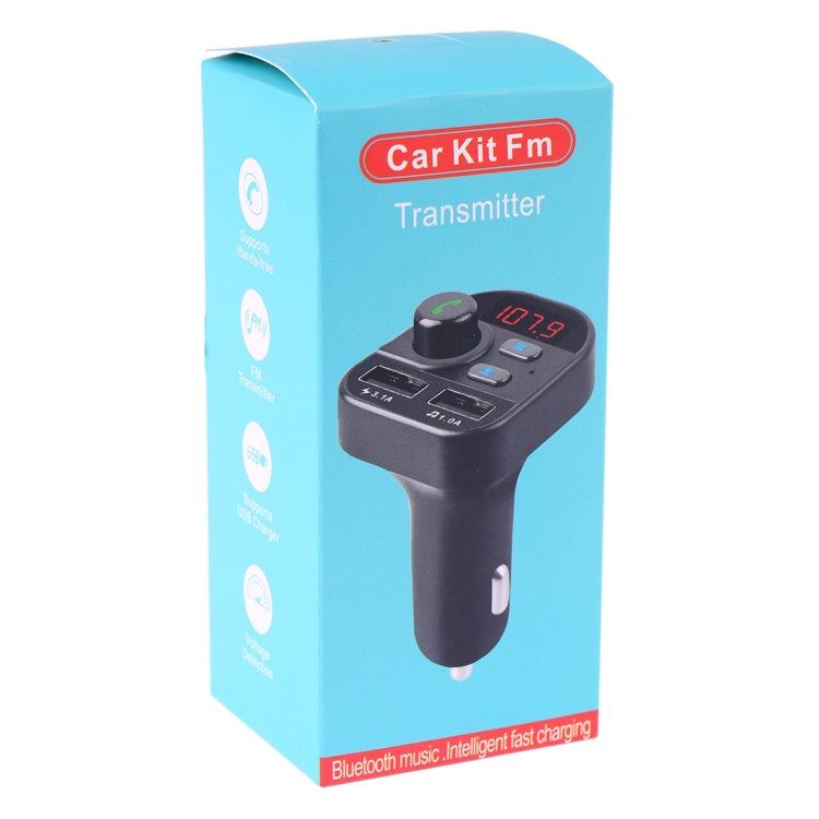 805E Dual USB Charging Bluetooth FM Transmitter MP3 Music Player Car Kit, Support Hands-Free Call  & Read TF Card / U Disk Music, 805E - HoMEdemic™ 