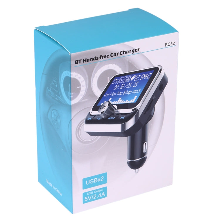BC32 Dual USB Charging Bluetooth Hand-free Car Charger FM Transmitter MP3 Music Player Car Kit, Support Hands-Free Call & Micro SD Recording & Voltage Detection, BC32 - HoMEdemic™ 