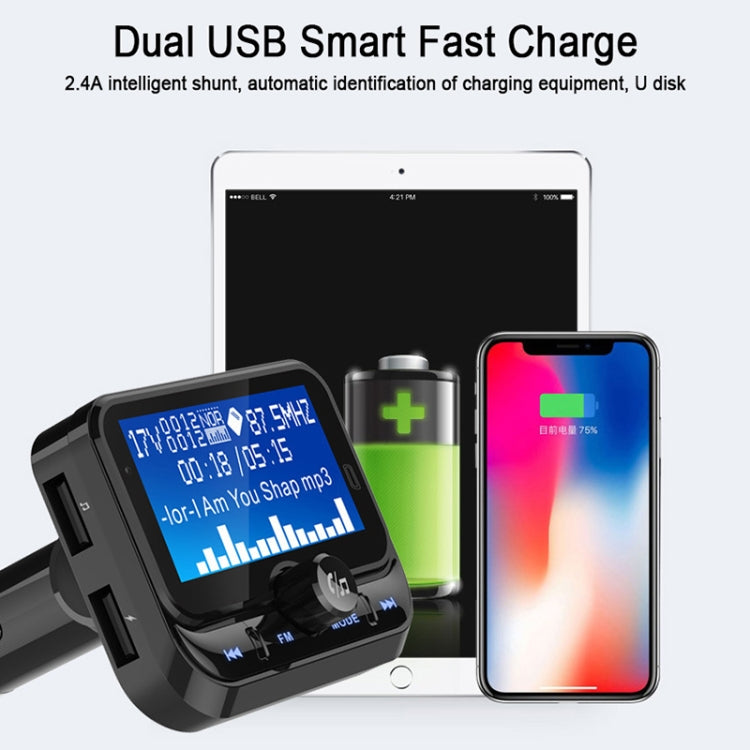 BC32 Dual USB Charging Bluetooth Hand-free Car Charger FM Transmitter MP3 Music Player Car Kit, Support Hands-Free Call & Micro SD Recording & Voltage Detection, BC32 - HoMEdemic™ 