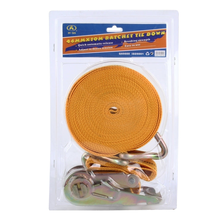 ST-213 10mx4.0cm  2 Ton Car Bundled Device with Hook And Buckle High Strength Cable Cord Heavy Duty Recovery Securing Accessories for Cars Trucks, 2T 10mx4.0cm - HoMEdemic™ 