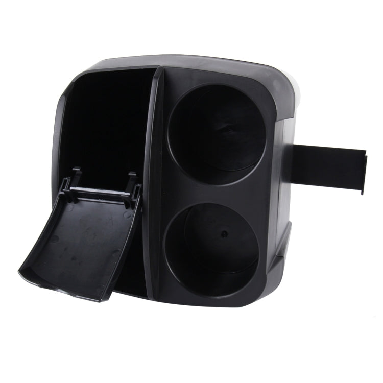SHUNWEI SD-1605 Multifunction 3 in 1 Car Cup Holder Drink Bottle Can Garbage Can Portable Vehicle Trash Can Bin Rubbish Bin Organizer, SD-1605 Black, SD-1605 Khaki - HoMEdemic™ 