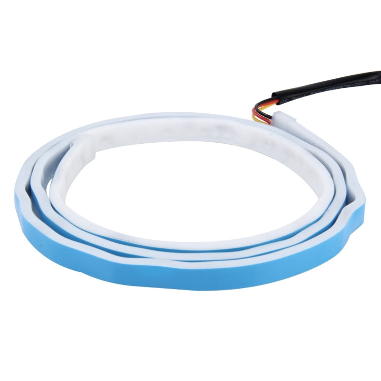 1.5m Car Auto Waterproof Universal Four Color Rear Flowing Light Tail Box Lights with Tail Light Controller, Ice Blue Light Driving Light, White Light Reversing Light, Red Light Brake Light, Yellow Light Turn Signal Light, LED Lamp Strip Tail Decoration - HoMEdemic™ 
