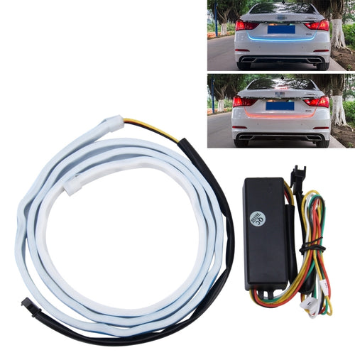 1.5m Car Auto Waterproof Universal Four Color Rear Flowing Light Tail Box Lights with Tail Light Controller, Ice Blue Light Driving Light, White Light Reversing Light, Red Light Brake Light, Yellow Light Turn Signal Light, LED Lamp Strip Tail Decoration - HoMEdemic™ 