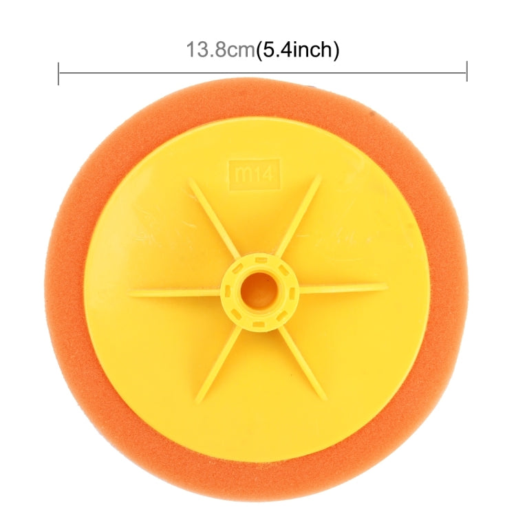 Polishing Disc Auto Polishing Machine Dedicated Sponge Wheel Wax Polishing Sponge Decontamination Sponge,Screw Hole Diameter:14mm, 14mm - HoMEdemic™ 
