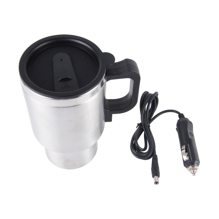 Stainless Steel Electric Smart Mug 12V Car Electric Kettle Heated Mug Car Coffee Cup With Charger Cigarette Lighter Heating Cup Kettle Vacuum Insulated Water Heater Mug, Smart Mug - HoMEdemic™ 