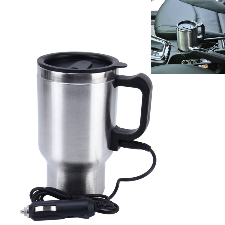 Stainless Steel Electric Smart Mug 12V Car Electric Kettle Heated Mug Car Coffee Cup With Charger Cigarette Lighter Heating Cup Kettle Vacuum Insulated Water Heater Mug, Smart Mug - HoMEdemic™ 