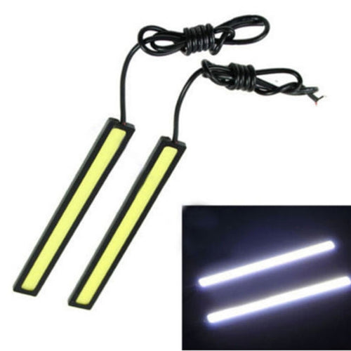 2 PCS 6W 400 LM 6000K DRL COB White Light Bar Car Light Source Waterproof Daytime Running Lights, DC 12V - HoMEdemic™ 