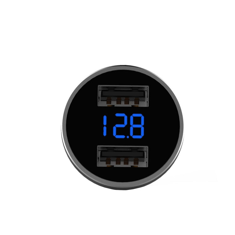 Mcdodo CC-3871 2-Ports USB LED Smart Digital Display Car Charger, For iPhone, iPad, Samsung, HTC, Sony, LG, Huawei, Lenovo, and other Smartphones or Tablet(Silver) - HoMEdemic™ 