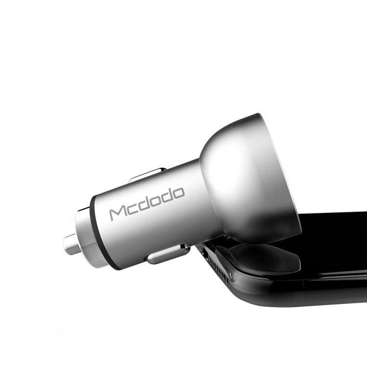 Mcdodo CC-3871 2-Ports USB LED Smart Digital Display Car Charger, For iPhone, iPad, Samsung, HTC, Sony, LG, Huawei, Lenovo, and other Smartphones or Tablet(Silver) - HoMEdemic™ 