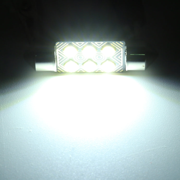 2 PCS 41mm DC12V / 1.5W / 6000K / 110LM 10LEDs SMD-3030 Car Reading Lamp Dome Light, with Decoder, 41mm - HoMEdemic™ 