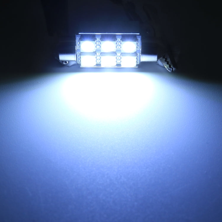 10 PCS 31mm DC12V / 2W / 7000K / 80LM 4LEDs SMD-5050 Car Reading Lamp, 31mm, 4LEDs SMD-5050 - HoMEdemic™ 