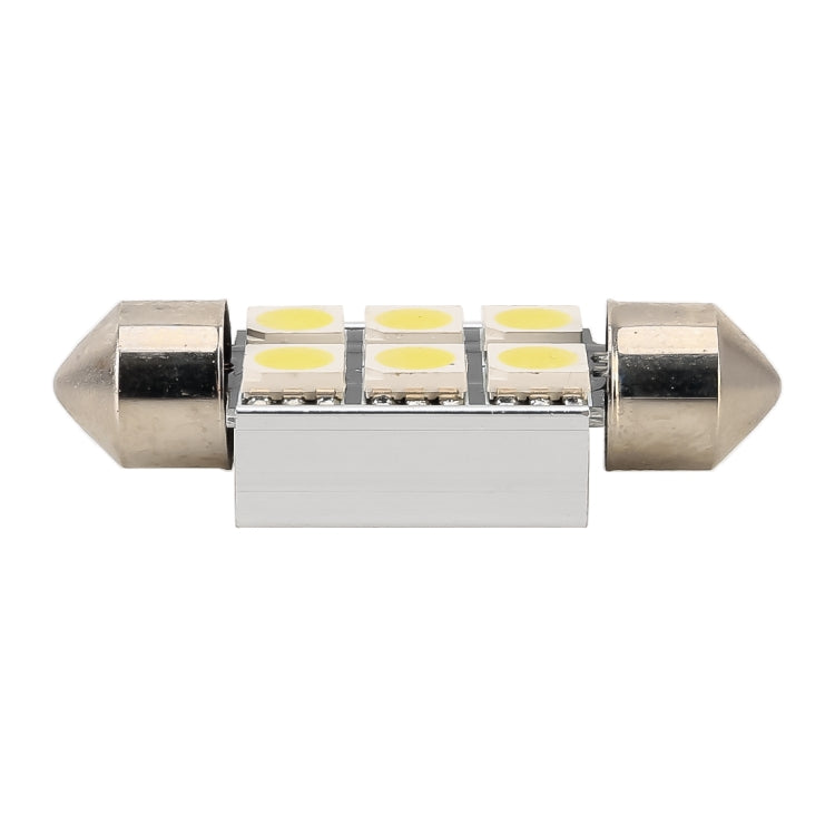 10 PCS 36mm DC12V / 2W / 7000K / 80LM 6LEDs SMD-5050 Car Reading Lamp, 36mm, 6LEDs SMD-5050 - HoMEdemic™ 