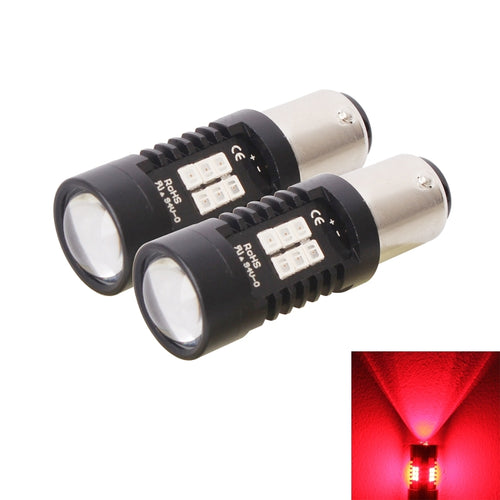 2 PCS 10.5W 1157-2835-21smd Red LED Car Brake Light Tail Light Bulb, DC 12-24V - HoMEdemic™ 